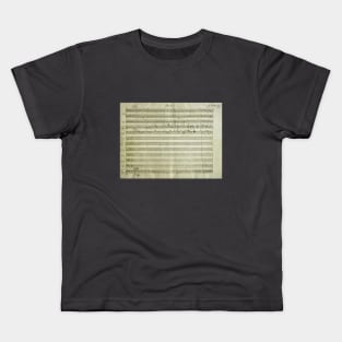 Mozart | Requiem | Original manuscript score Kids T-Shirt